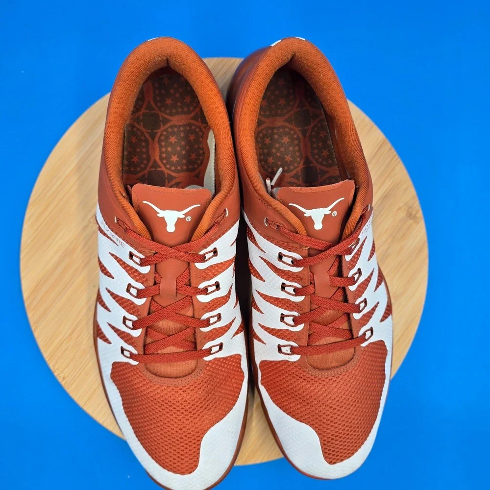 Nike Free Trainer 5.0 V6 Texas Longhorns Orange White 723939-802‎ Mens Size 14
